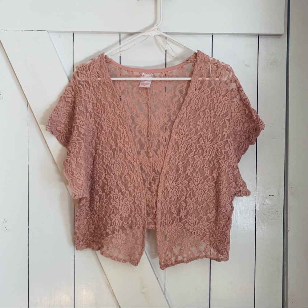 Lace Coverup Rose Lace Bolero Kimono Wrap Boho Princess Balletcore Cottagecore